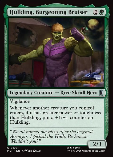 Hulkling, Burgeoning Bruiser (173)