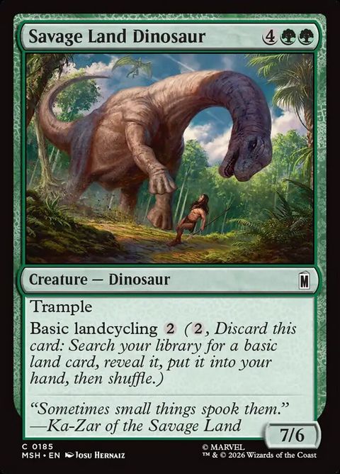Savage Land Dinosaur (185)