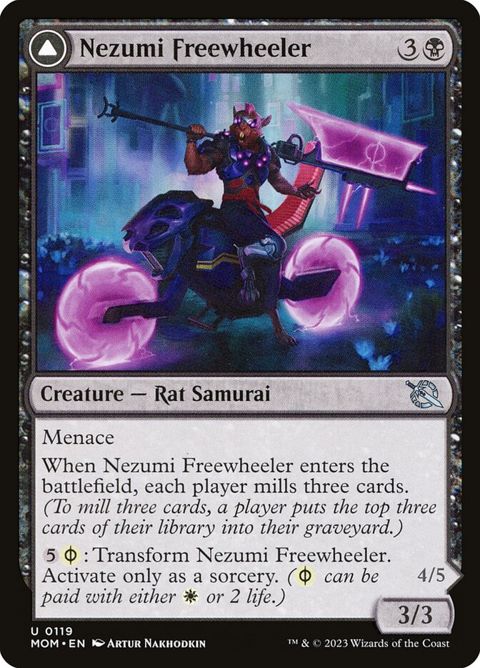 Nezumi Freewheeler // Hideous Fleshwheeler (119)