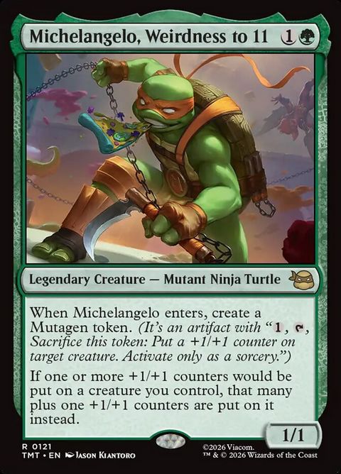 Michelangelo, Weirdness to 11 (121)