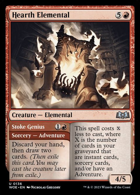 Hearth Elemental // Stoke Genius (136)