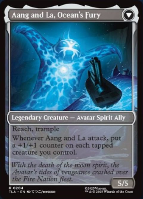 aang mtg card Aang, Swift Savior // Aang and La, Ocean...| Magic: The Gathering Card – JackTradesCards