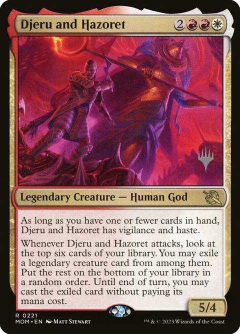Djeru and Hazoret (221p) - Planeswalker Stamped