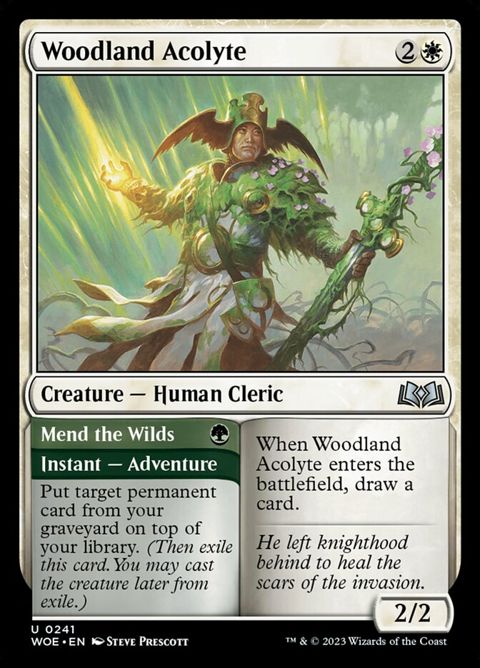 Woodland Acolyte // Mend the Wilds (241)