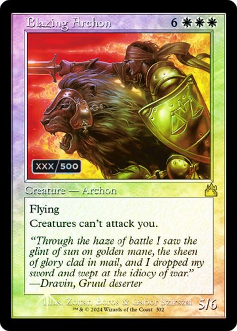 Blazing Archon (302z) - Serialized
