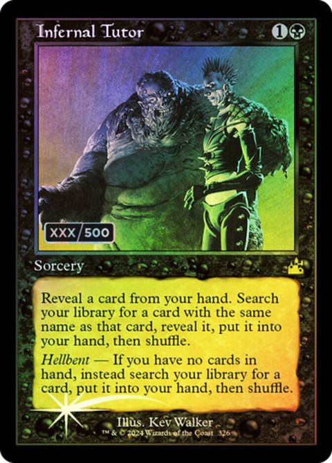 Infernal Tutor (326z) - Serialized