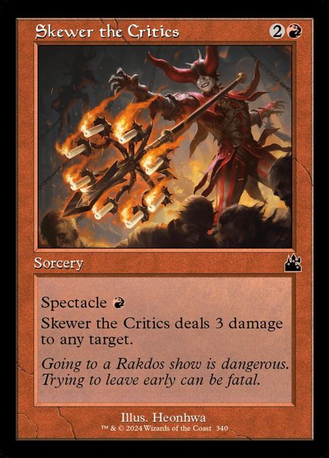 Skewer the Critics (340)