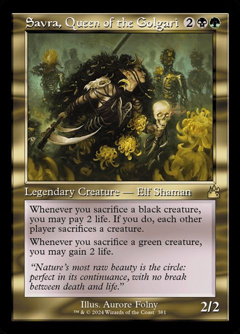 Savra, Queen of the Golgari (381)