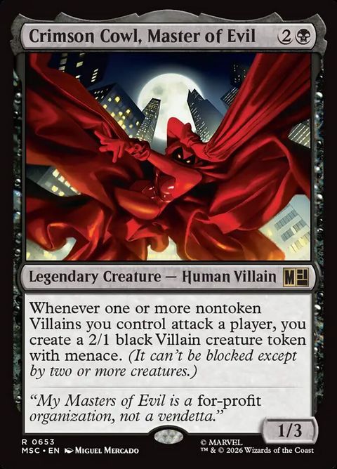 Crimson Cowl, Master of Evil (653)