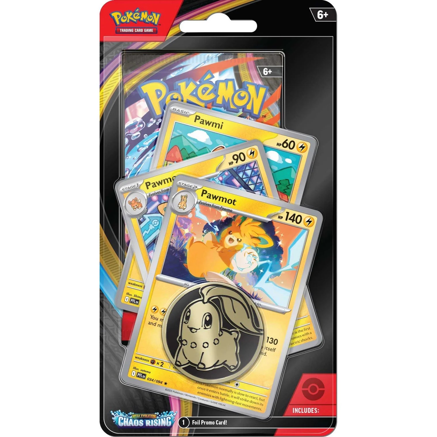 Pokémon TCG: Mega Evolution Chaos Rising - Premium Checklane CDU PAWMOT